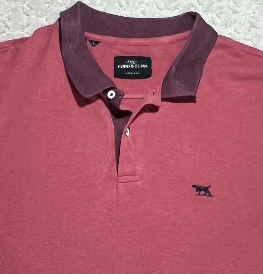 Rodd & Gunn New Haven Sports Fit Polo Shirt Pomegranate Size L